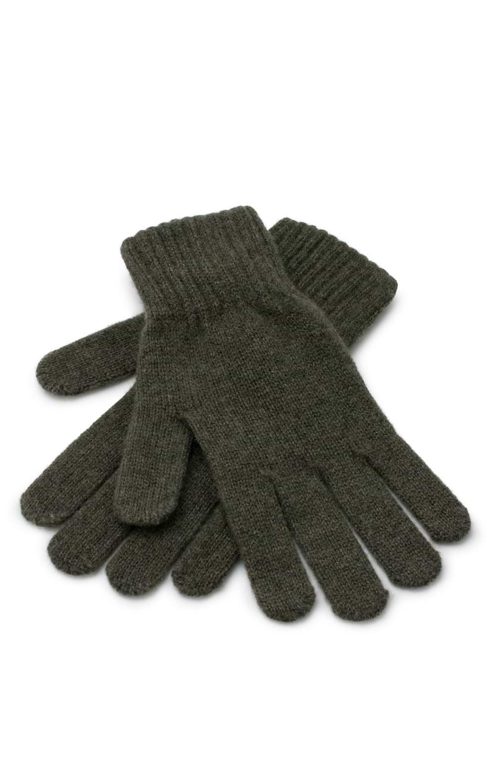 Bruar  Women's Country Green Gauzy Cashmere Gloves