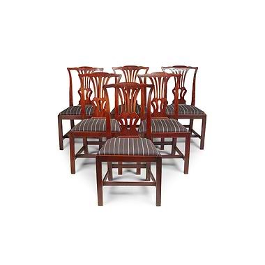 Set of Seven George III Mahogany Dining Chairs, Late 18th Century