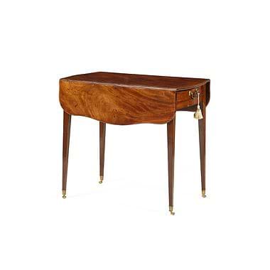 George III Mahogany Serpentine Pembroke Table, 18th Century