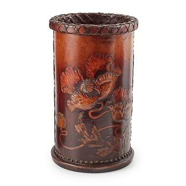Leather Stick Stands Example by George Huble , Early 20th Century