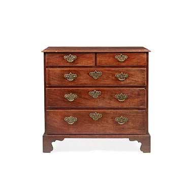 George III Mahogany Chest Of Drawers, 18th Century