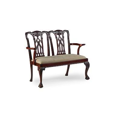 George III Style Double Chair Back Settee, Hampton & Sons