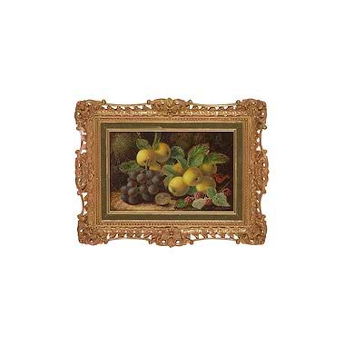 Apple, Grapes & Raspberries And Blossom & A Birds Nest, By Oliver Clare