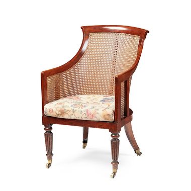 Regency Rosewood Bergere, Attributed To Gillows, Early 19th Century