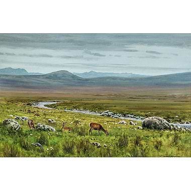 Hinds by the Burn by Alistair Makinson