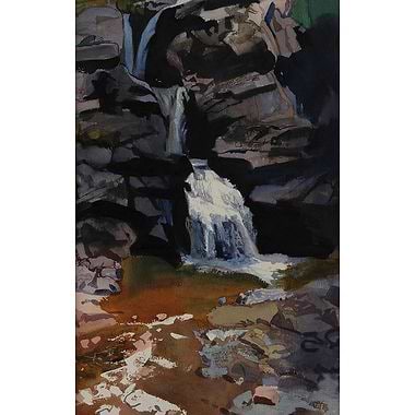 Waterfall, Glen Coe by Bob Rudd