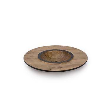 Burr Elm Burnt Rim Bowl (44) by Angus Clyne