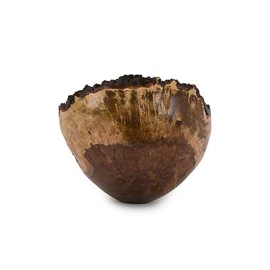 Wet Turned Burr Elm Bowl (41) by Angus Clyne