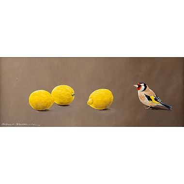 Goldfinch and Lemons by Richard Whittlestone