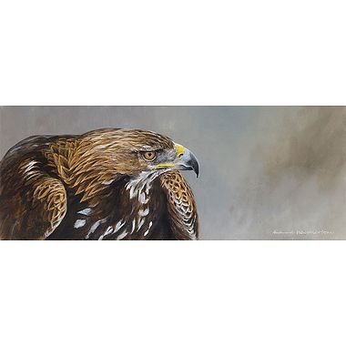 Gold Eagle Portrait by Richard Whittlestone