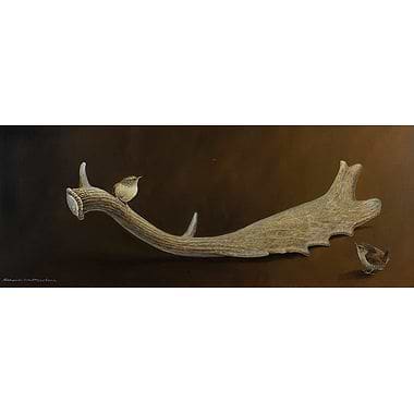 Wrens and Fallow Deer Antler by Richard Whittlestone