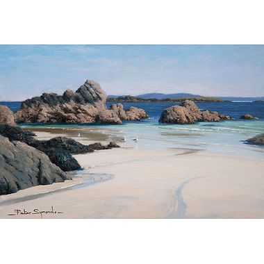 White Sand and Clear Sea, Iona by Peter Symonds