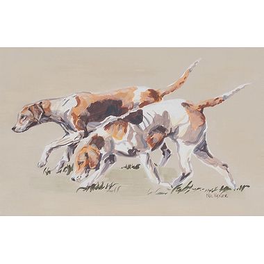 Hound Couple by Nicola Kevane