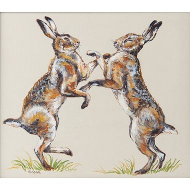 Nutbrown Hares by Nicola Kevane