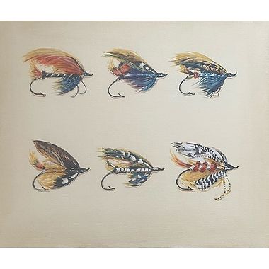 Six Fishing Flies by Nicola Kevane
