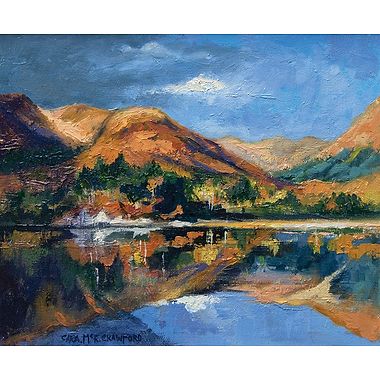Mountain Reflection, Loch Shiel, Glen Finnan, Scotland by Cara Mckinnon Crawford