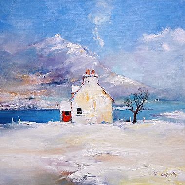 Beckoning Warmth of the Winter Croft by Vega
