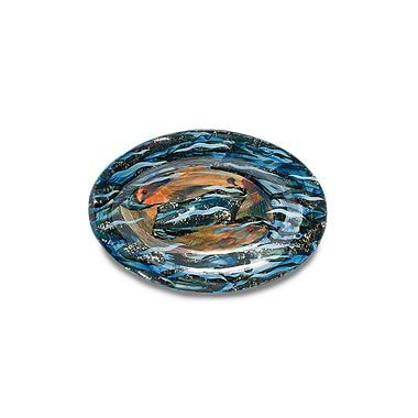 Two Fish, Oval Platter by Sophie MacCarthy