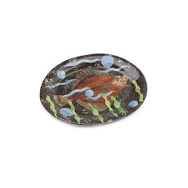 Flat Fish Small Oval Dish by Sophie MacCarthy