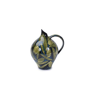 Olives and Leaves Small Oil Jar by Sophie MacCarthy