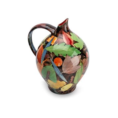 Leaves, Large Oil Jar by Sophie MacCarthy