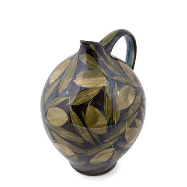 Large Oil Jar, Olives and Leaves by Sophie MacCarthy