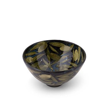 Medium Bowl, Olives and Leaves by Sophie MacCarthy