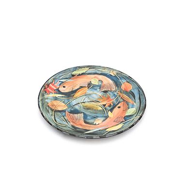 Large Plate and Leaves by Sophie MacCarthy