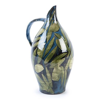 Oil Jar, Olives and Leaves by Sophie MacCarthy