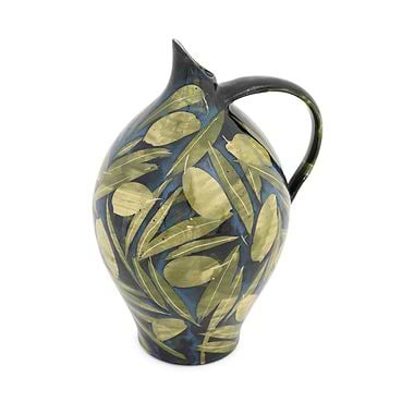 Oil Jar Olives & Leaves by Sophie MacCarthy