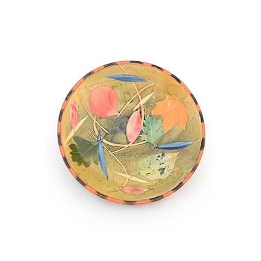 Small Shallow Bowl Leaves & Stalks by Sophie MacCarthy