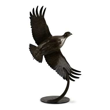 Flushed Partridge In Flight III By Ian Greensitt