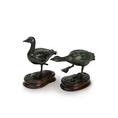 Pair of Greylag Geese by Patricia Northcroft
