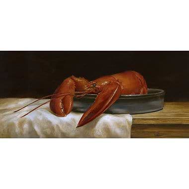 Lobster On A White Cloth by Tanja Moderscheim
