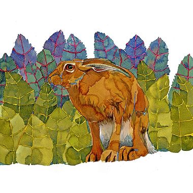 Sitting Hare by Mary Ann Rogers
