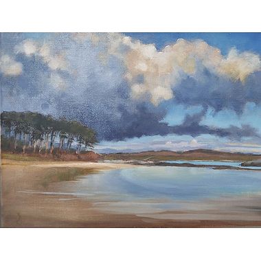 Cardoness (Beach) Oncoming Clouds by Elizabeth Gilbey