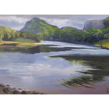 Upper Narrows The River Ewe by Elizabeth Gilbey