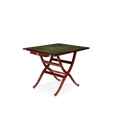 Edwardian Mahogany Nickel Mounted Campaign Card Table, Early 19th Century