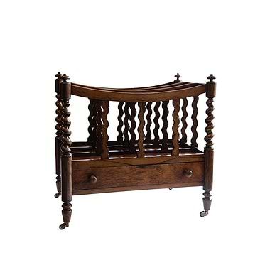 19th Century Regency Rosewood Canterbury