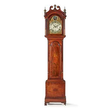 George III Mahogany Longcase Automaton Clock, Thomas Parnell, Canterbury, 19th Century