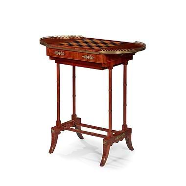 Regency Kingwood and Brass Mounted Games Table, Attributed to Gillows, early 19th Century