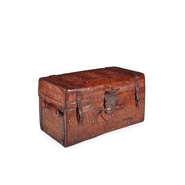 Fitted Leather Trunk, Late 19th/20th Century