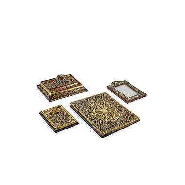 French Four-Piece Boulle Marquetry Desk Set, Early 20th Century