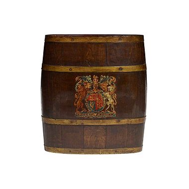 Oak Barrel Stick Stand, 19th Century