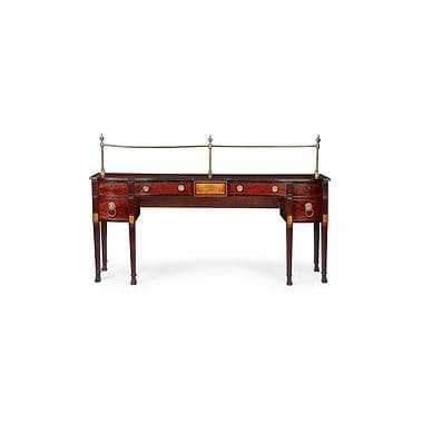 Regency Mahogany, Fruitwood, Ebonised, And Penwork Sideboard, Early 19th Century