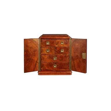 Victorian Walnut And Burr Walnut Table Cabinet, 19th Century