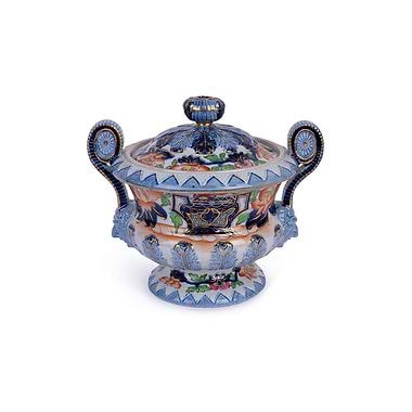 Broken Covered Sauce Tureens, Stone China