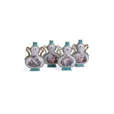 Four Chelsea Vases Representing Seasons