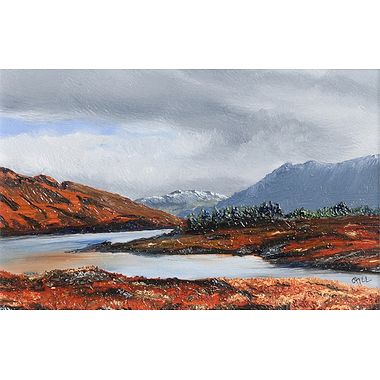 Autumn in Glen Cluanie by Gill Williams