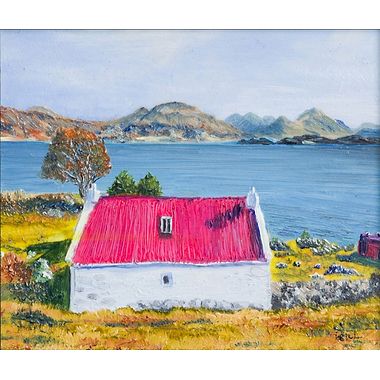 Red Roof Cottage, Shieldaig by Gill Williams